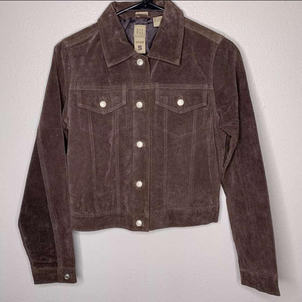 DCC Women’s Size S Jacket Brown Suede Western Hippie Cowboy Boho Trendy